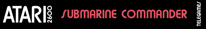 Submarine Commander logo for Atari 2600